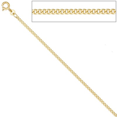 Panzerkette 333 Gelbgold 2,1mm 70cm Gold Kette Halskette Goldkette Federring