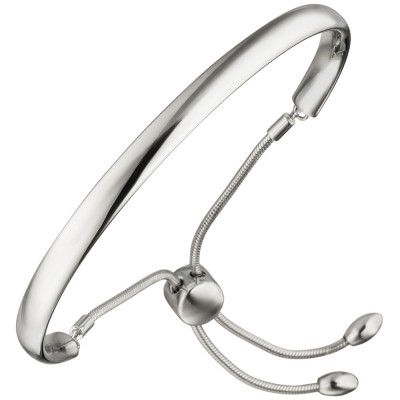 JOBO Halbarmreif 925 Sterlingsilber Armband Armreif Silberarmband flexibel variabel