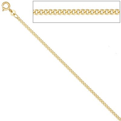 Panzerkette 333 Gelbgold 2,1mm 80cm Gold Kette Halskette Goldkette Federring