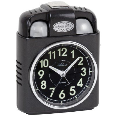 Atlanta Wecker Quarz analog Licht Snooze Glockensignal Glocke