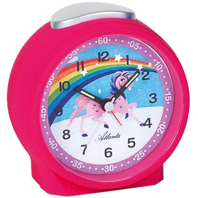 Wecker für Kinder Kinderwecker Einhorn pink leise Einhornwecker