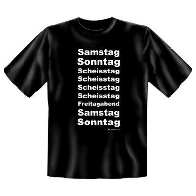Zyankali Fun T-Shirt Samstag Sonntag