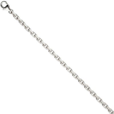 Ankerarmband 585 Weißgold diamantiert 21cm