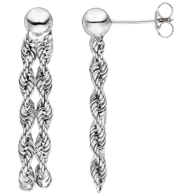 JOBO Ohrhänger 375 Weißgold Ohrringe Ohrstecker