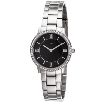 Damen Armbanduhr Quarz Analog Edelstahl mit SWAROVSKI® Elements