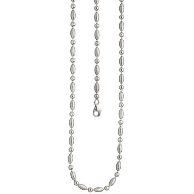 Halskette Kette 925 Sterling Silber mattiert 45cm Karabiner