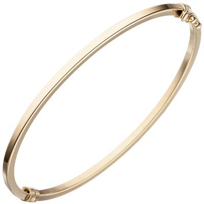 JOBO Armreif Armband oval 585 Gelbgold Goldarmreif