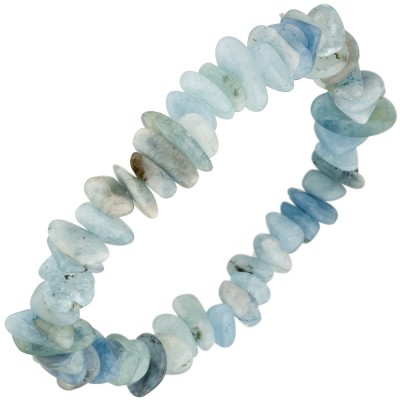 Armband Aquamarin hellblau 19cm Aquamarinarmband