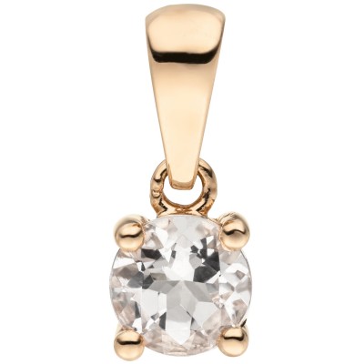 Anhänger Morganit 585 Rotgold 1 Morganit rosa