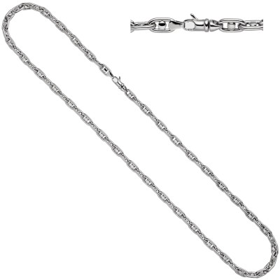 Halskette Kette 585 Weißgold 50cm Karabiner