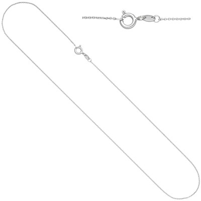 Ankerkette rund 585 Weißgold 0,9mm 42cm