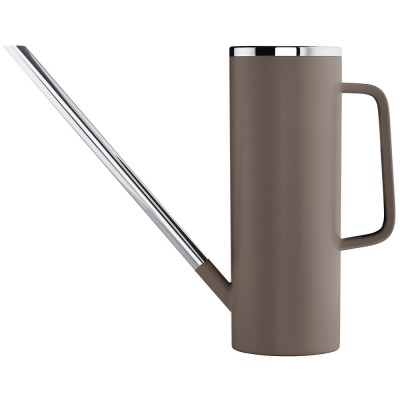 Gießkanne LIMBO Kunststoff taupe mit Edelstahl kombiniert 1,5 L Inhalt