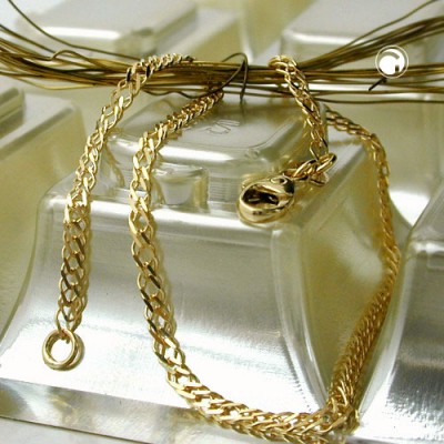 Collier 50cm Doppelpanzer 585 Gold