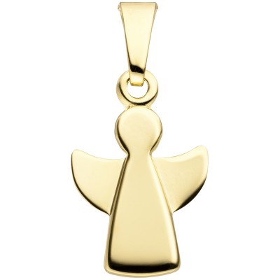Anhänger Engel Schutzengel 333 Gelbgold Schutzengelanhänger