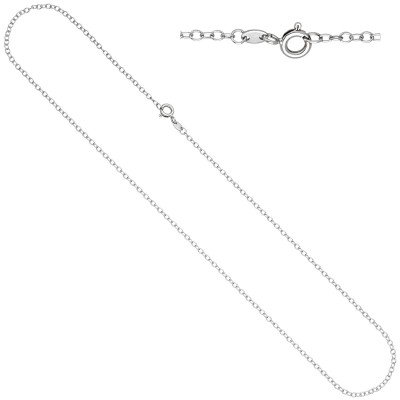 Ankerkette weit 585 Weißgold 2,0mm 50cm