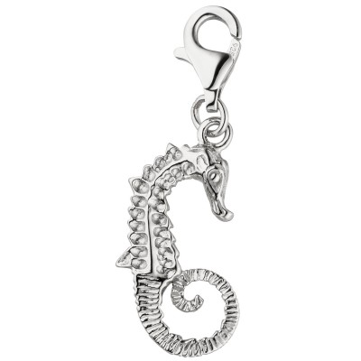 Einhänger Charm Seepferdchen 925er Sterling Silber Silbercharm