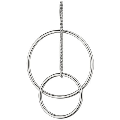 Anhänger 925er Sterling Silber 21 Zirkonia