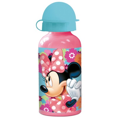 Trinkflasche aus Aluminium rosa 400ml