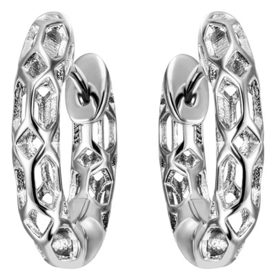 Creolen 925 Sterlingsilber Ohrringe Silbercreolen Silberohrringe