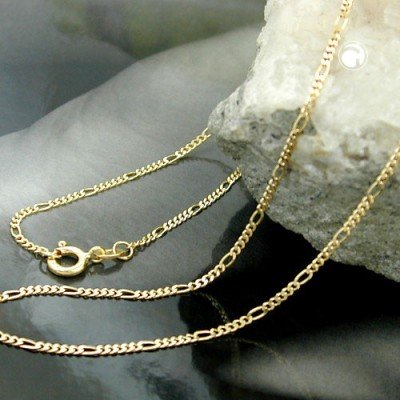 Halskette FigaroHalskette 42cm 375 Gold