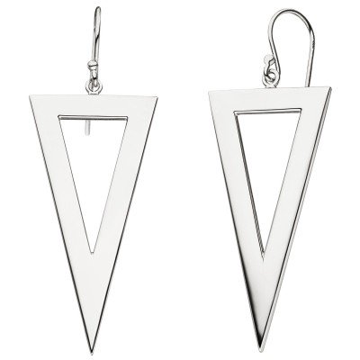 Ohrhänger Ohrhaken Dreieck 925er Sterling Silber Ohrringe