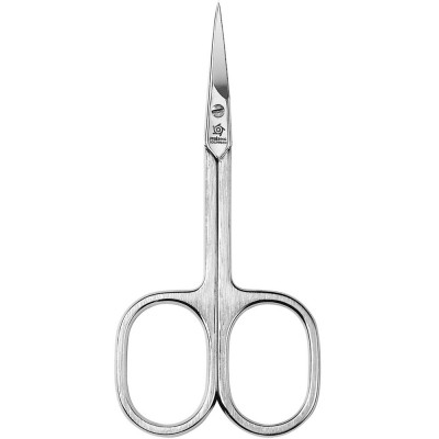 Pfeilring Hautschere, 9cm, vernickelt, gebogen