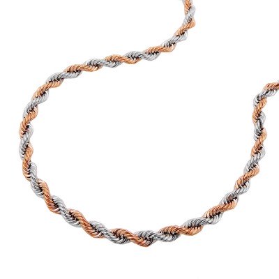 Armband Kordelkette bicolor 375 Gold