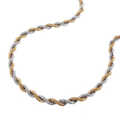 Kette Kordelkette bicolor 585 Gold 42cm
