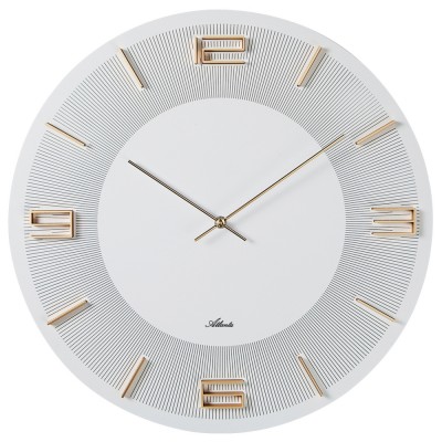 Wanduhr weiß rund