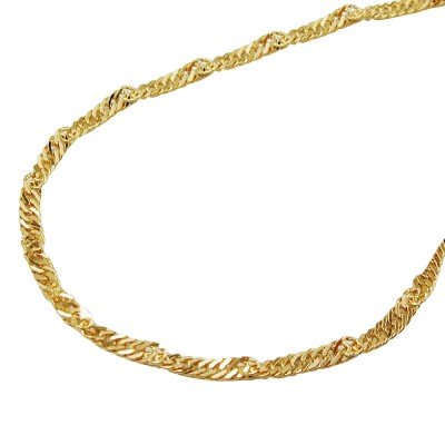 Halskette 42cm Singapur 375 Gold