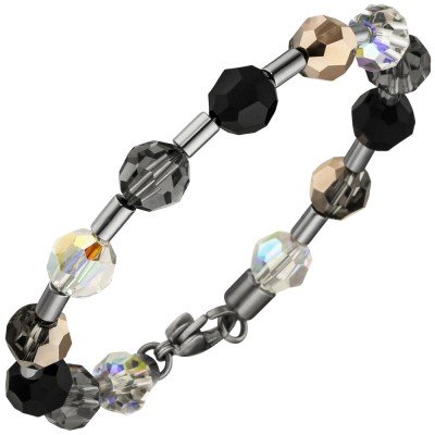 Armband SWAROVSKI® ELEMENTS mit Edelstahl 19cm