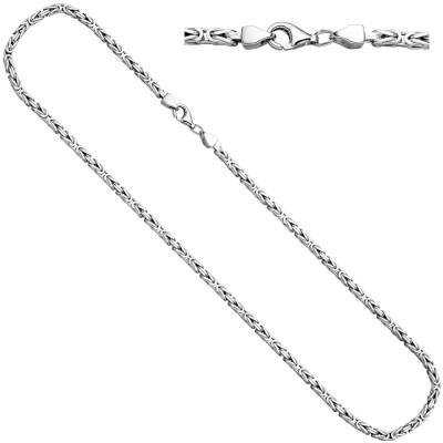 Königskette 925 Sterlingsilber 3,1mm 55cm Kette Halskette Silberkette