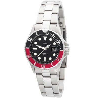 Damen Armbanduhr Quarz Analog Edelstahl mit Datum