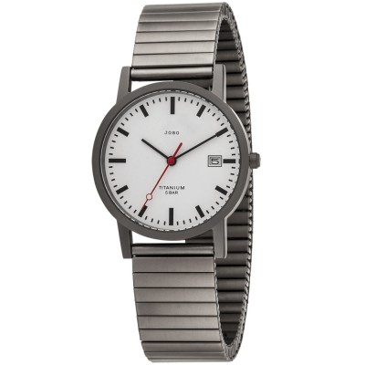 Herren Armbanduhr Quarz Analog Titan Flexband mit Datum