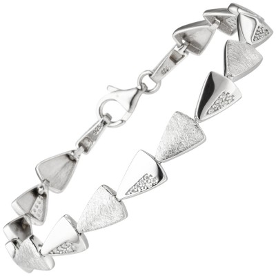 Armband 925 Sterlingsilber 42 Zirkonia 19cm Silberarmband