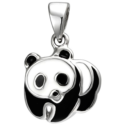 Kinder Anhänger Panda 925 Sterlingsilber Silberanhänger