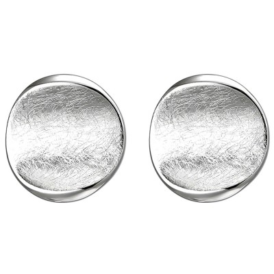 Ohrstecker 925 Sterlingsilber eismatt Ohrringe Silberohrringe