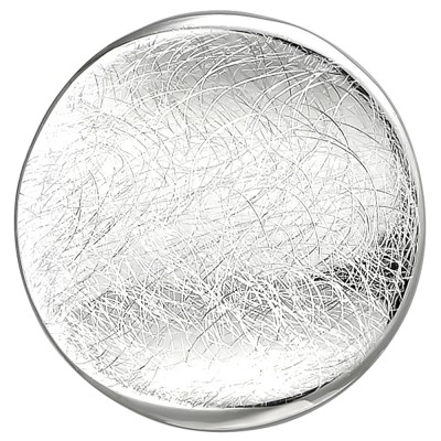 Anhänger rund 925 Sterlingsilber eismatt Silberanhänger