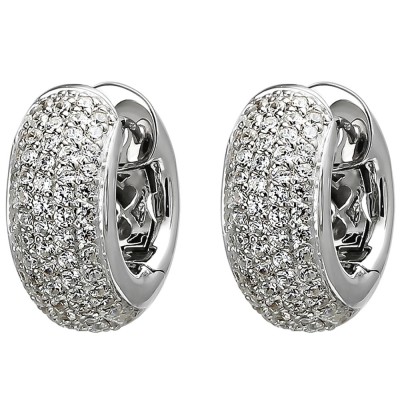 Creolen 925 Sterlingsilber 146 Zirkonia Ohrringe Silbercreolen Silberohrringe