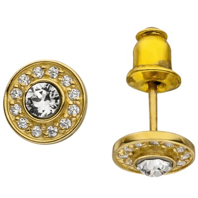 Ohrstecker Edelstahl 26 Zirkonia Ohrringe