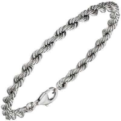 Kordelarmband 925 Sterlingsilber massiv 19cm Armband Silberarmband