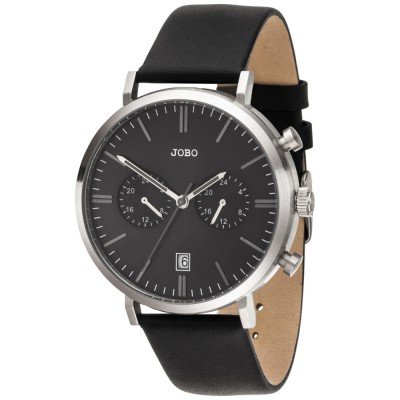 Herren Armbanduhr Quarz Analog Edelstahl Lederband Datum Herrenuhr