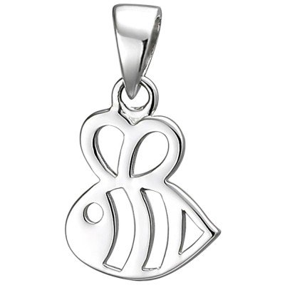 Kinder Anhänger Biene 925 Sterlingsilber Silberanhänger