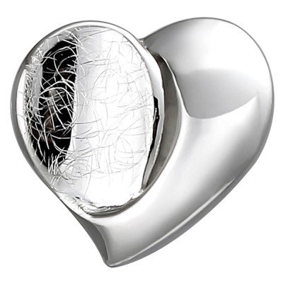 Anhänger Herz 925 Sterlingsilber eismatt Herzanhänger Silberanhänger