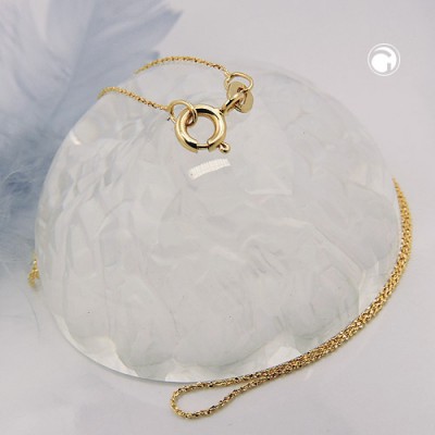 Halskette Fantasie diamantiert 585 Gold 45cm
