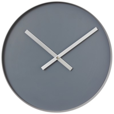 Blomus Wanduhr RIM Quarz Stahl mit Edelstahl matt Steel Gray