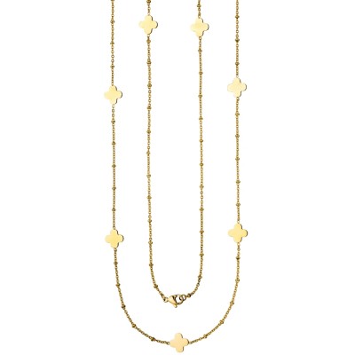 Halskette Edelstahl gold-farben beschichtet 90 cm