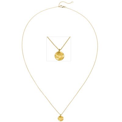 Collier 750 Gold Gelbgold matt 45 cm