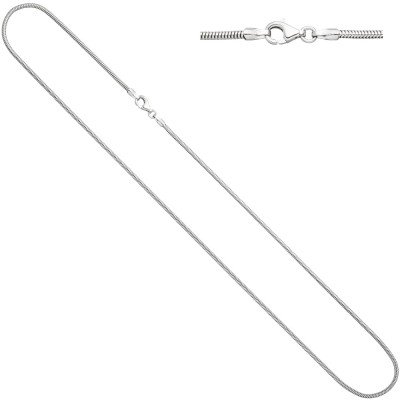 Schlangenkette 585 Weißgold 1,4 mm 40 cm Gold Kette Halskette Weißgoldkette