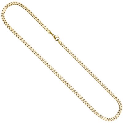 Panzerkette 333 Gold Gelbgold 4,6 mm 60 cm Kette Halskette